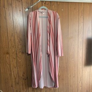 Ivamp Pink and White Striped Cardigan